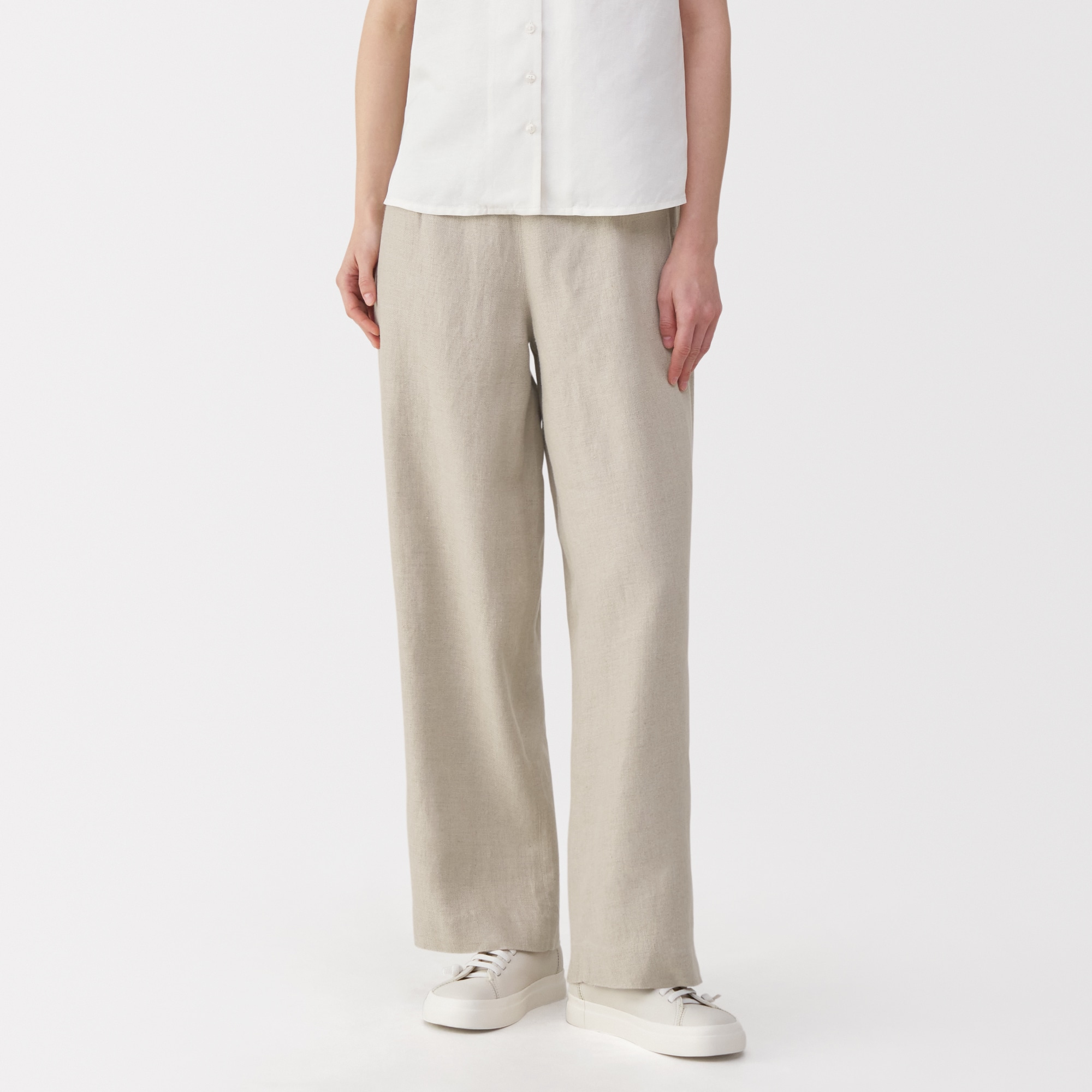 婦人 リネン太番手ワイドパンツ | 無印良品