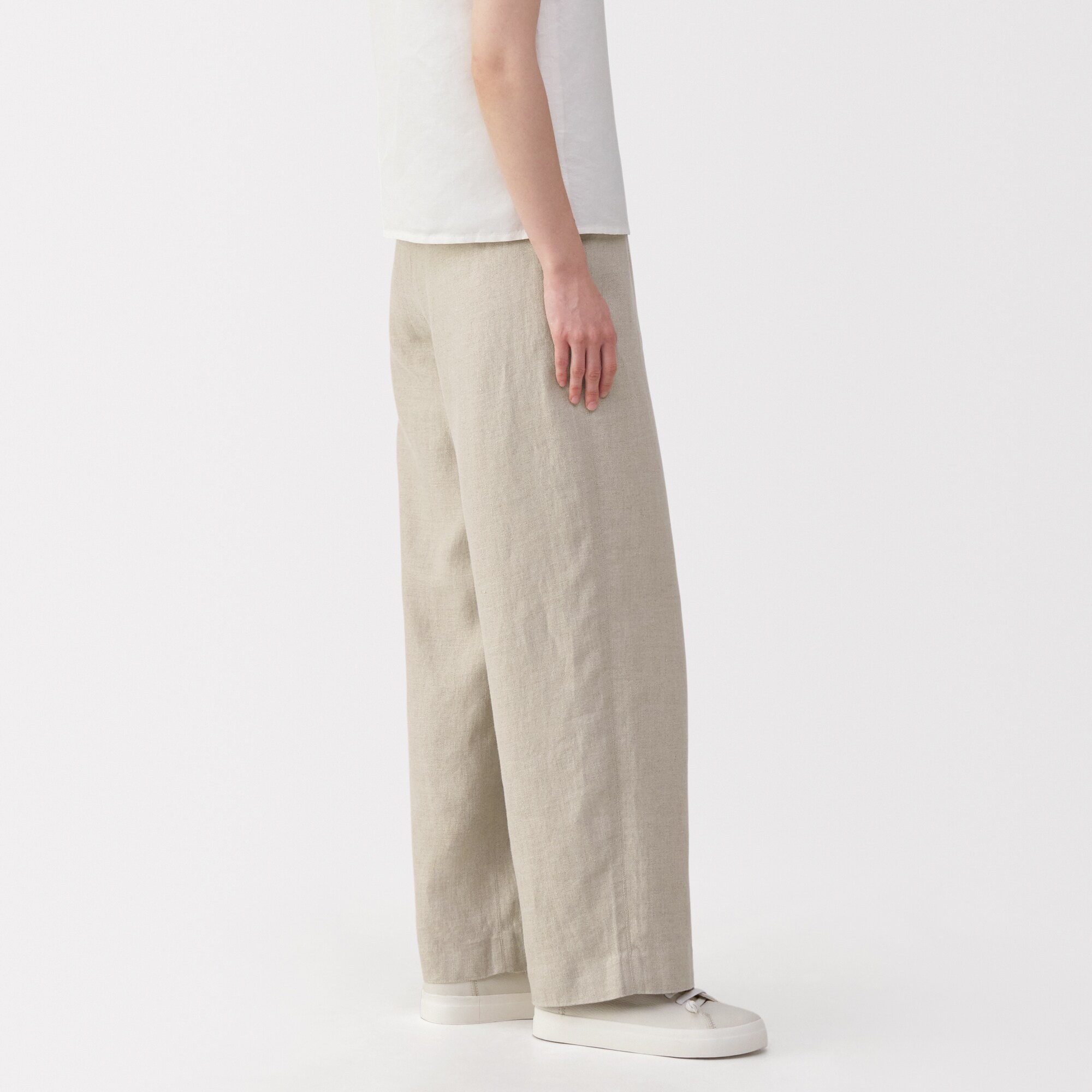 婦人 リネン太番手ワイドパンツ | 無印良品