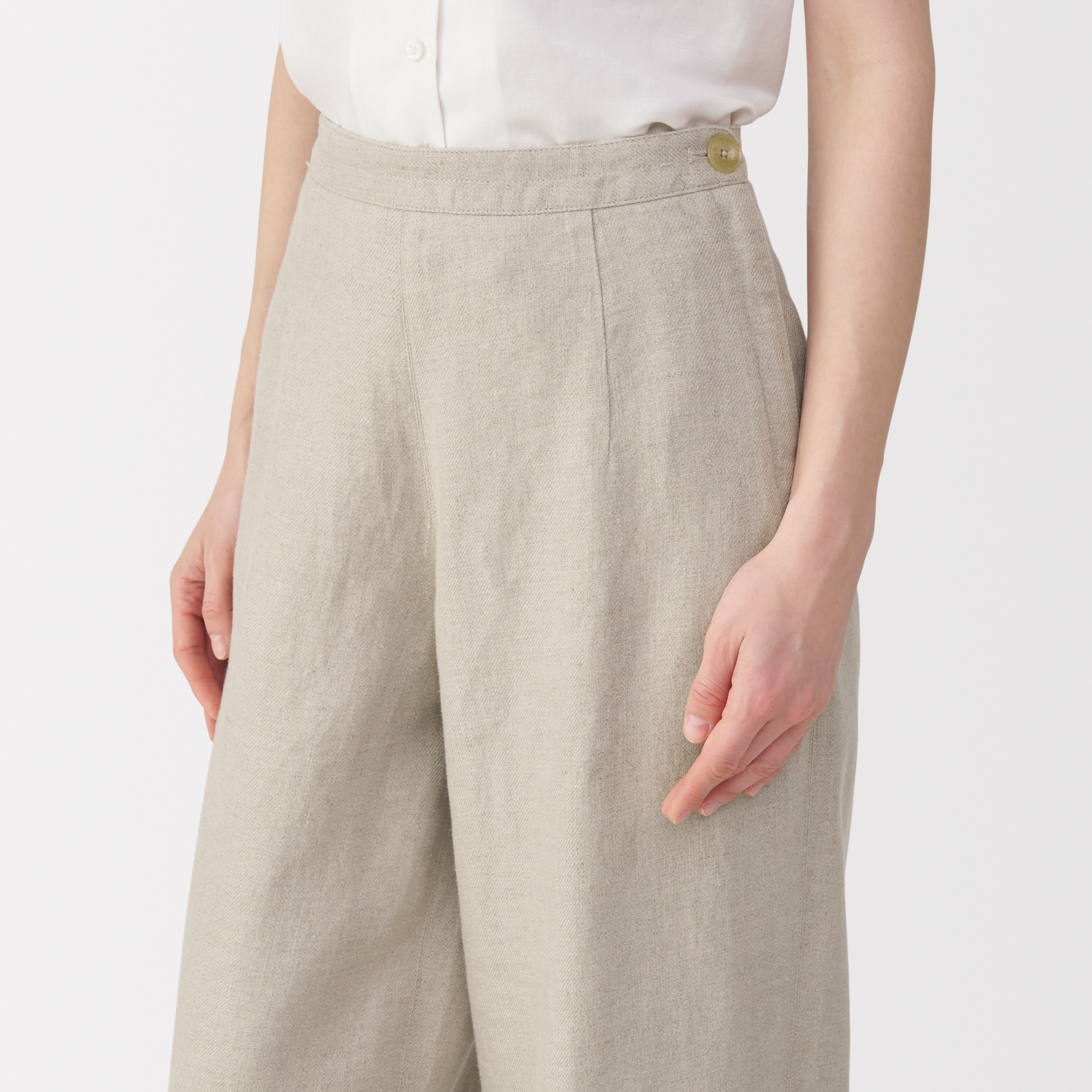 婦人 リネン太番手ワイドパンツ | 無印良品