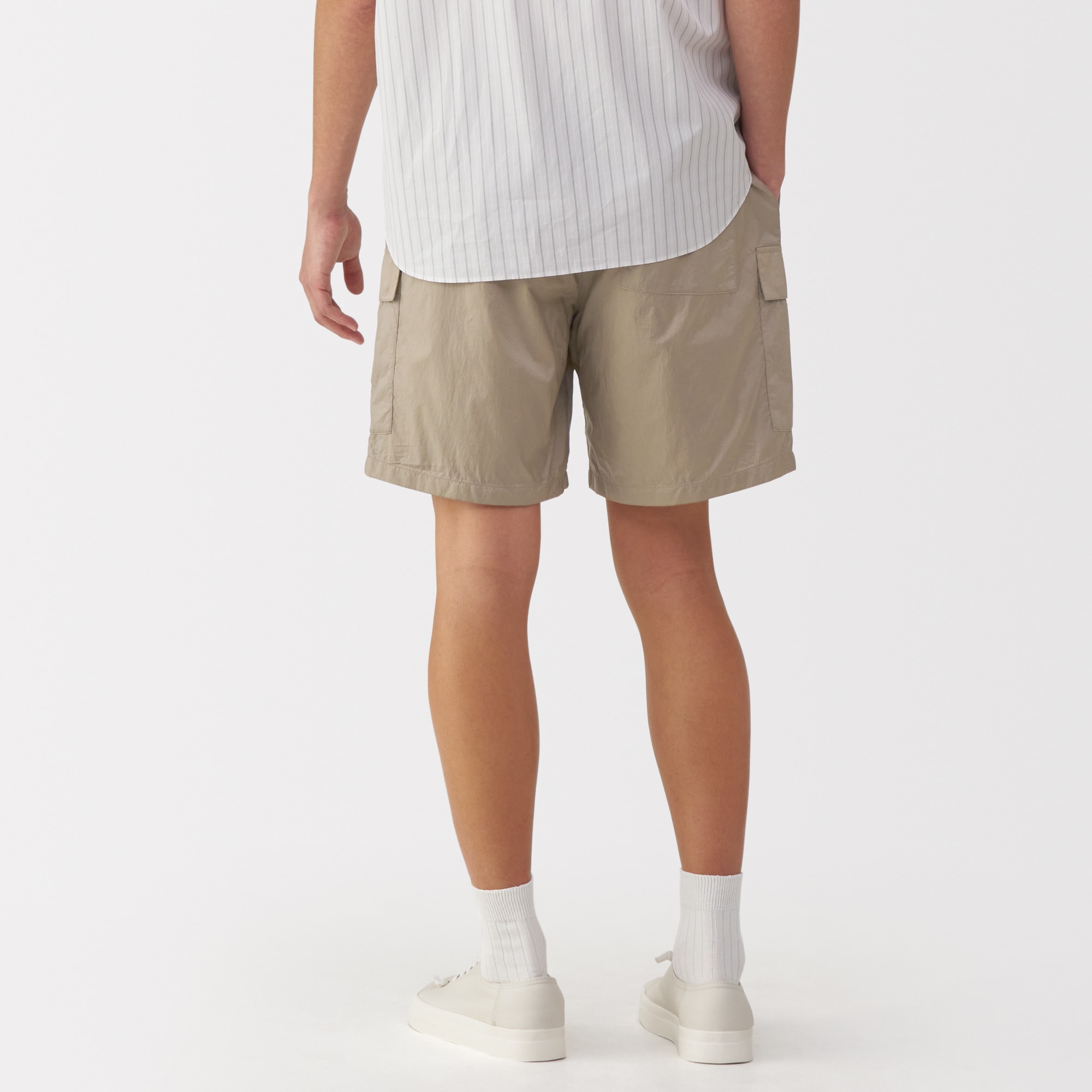 紳士　撥水ナイロンカーゴショートパンツ