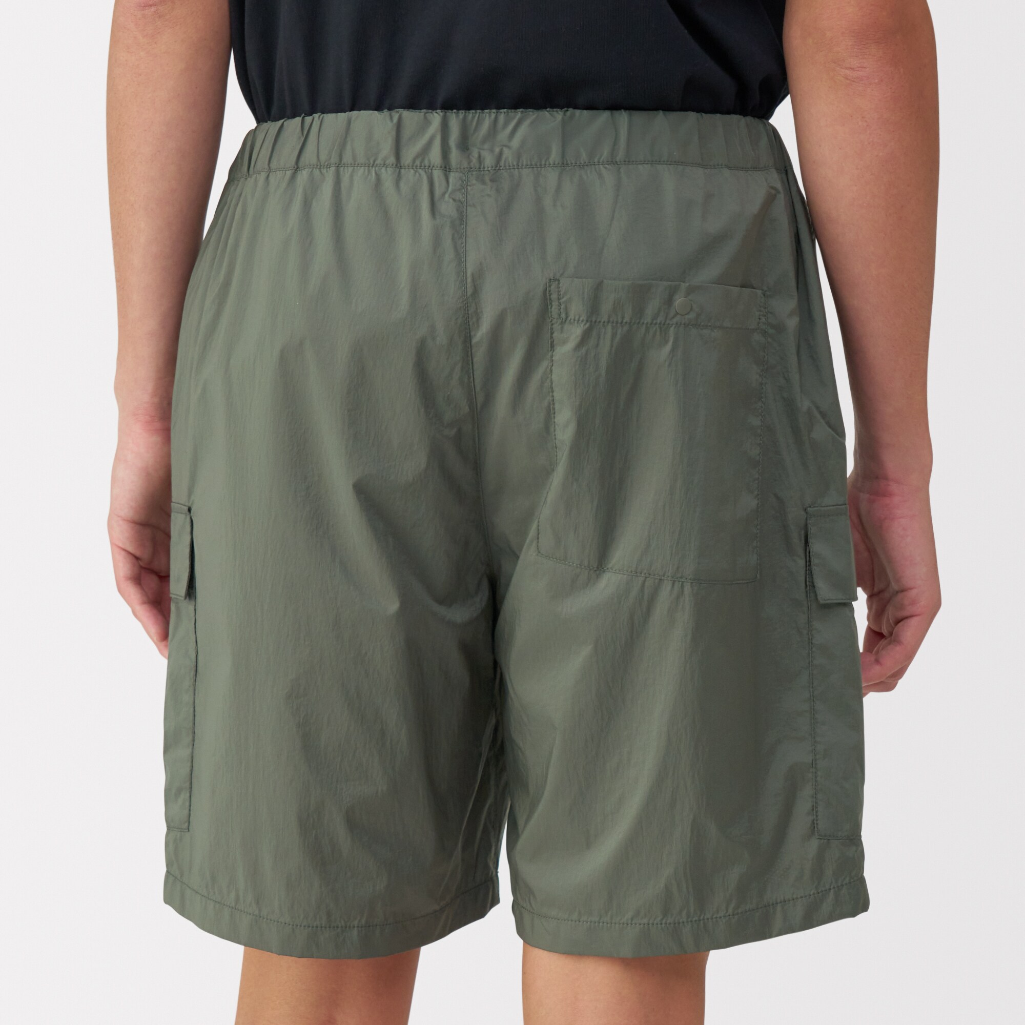 紳士　撥水ナイロンカーゴショートパンツ