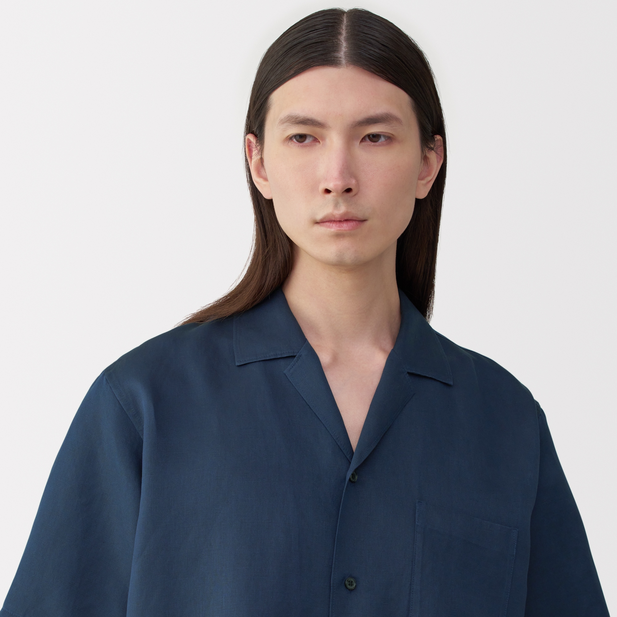MUJI Labo リネンシルク開襟半袖シャツ ベージュ XL MUJI Labo リネンシルク開襟半袖シャツ ベージュ XL - メルカリ