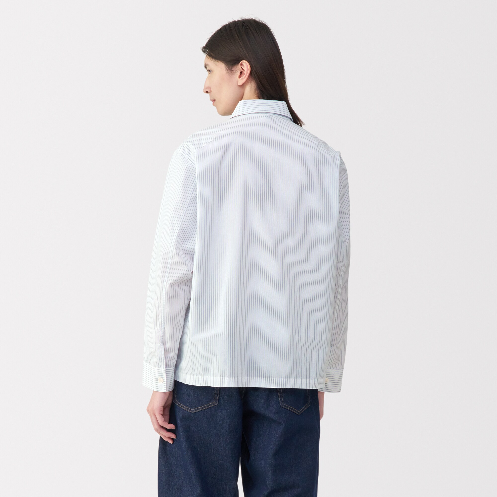【新品】2025MUJI Labo 紳士　コットンシャツジャケット　Ｌ コート ジャケット 「MUJI Labo」紳士 コットンシャツジャケット