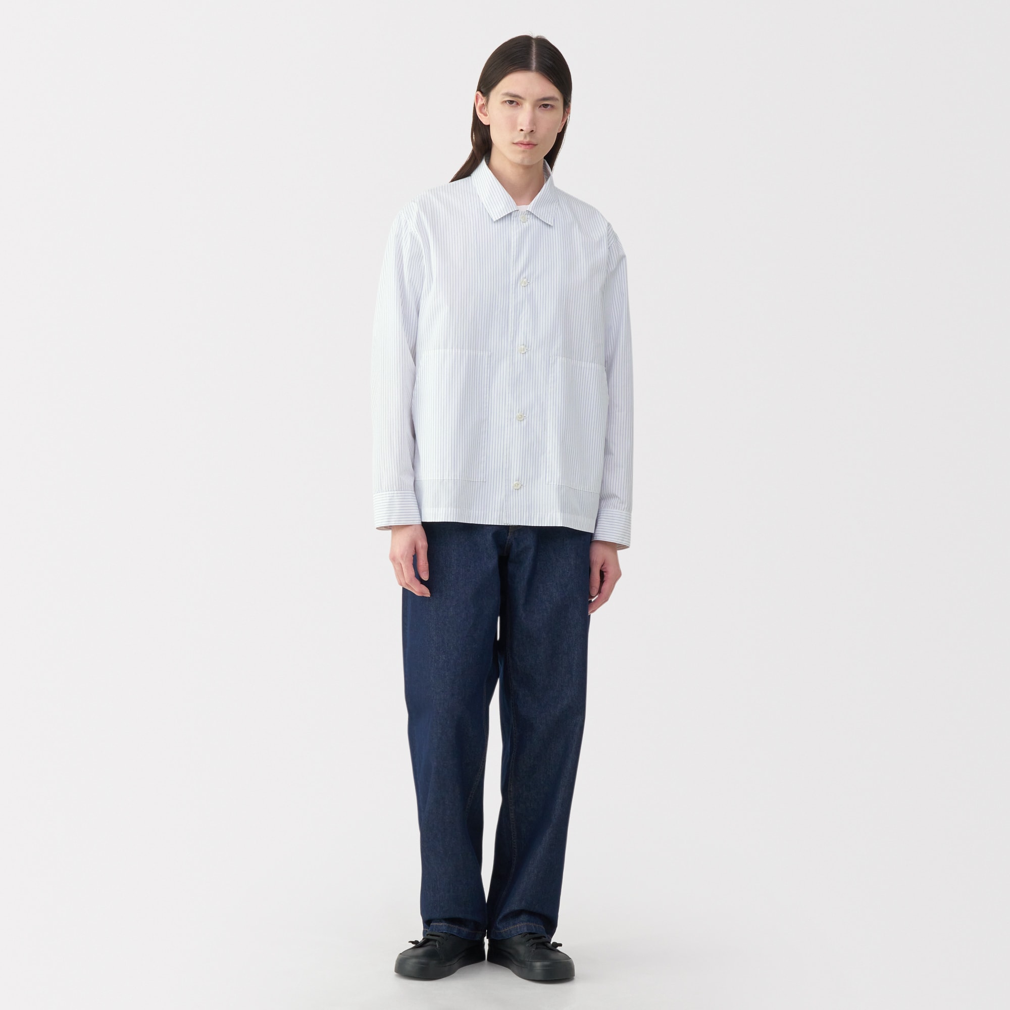 MUJI Labo コットンシャツジャケット> 今週発売されたMUJI Labo