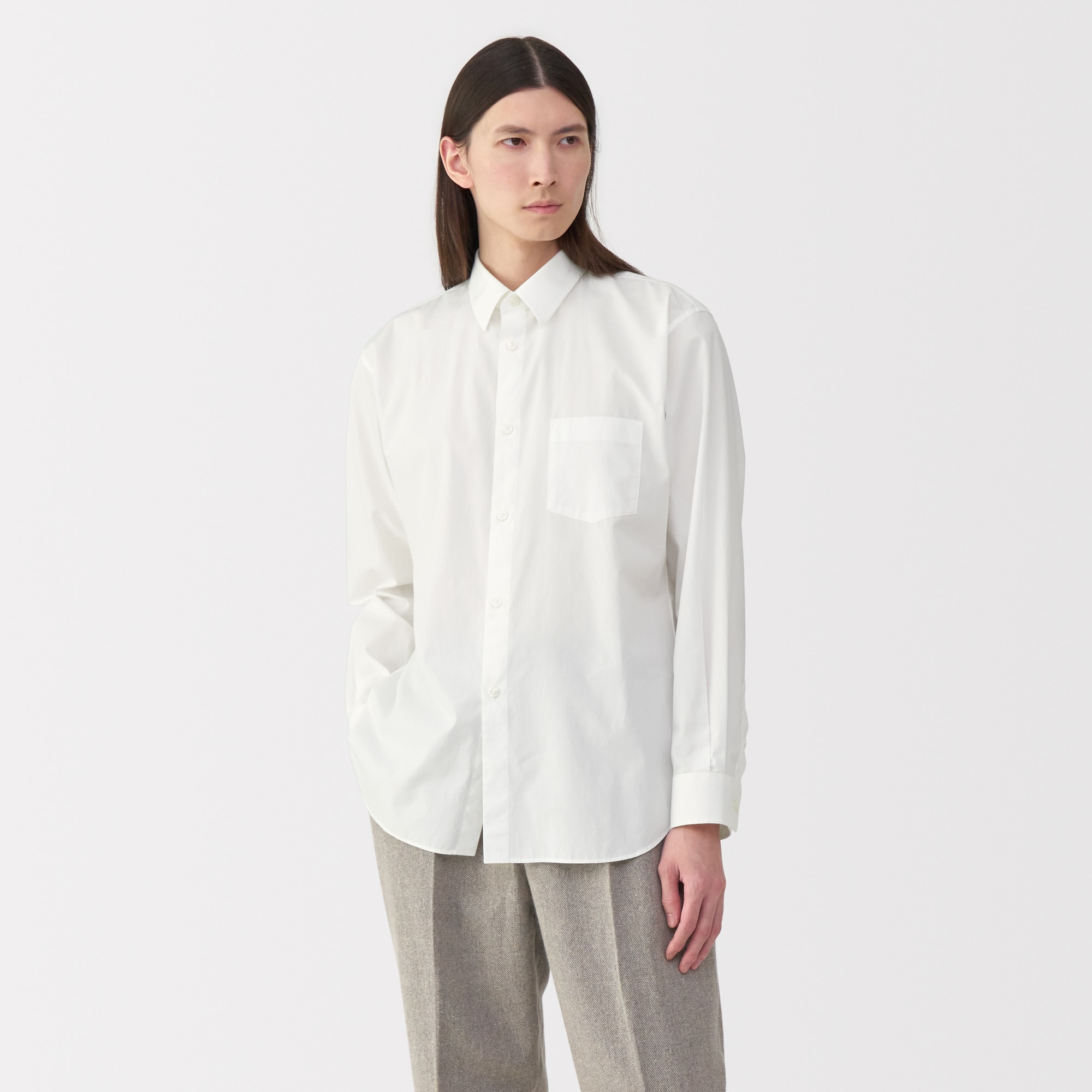 紳士 ポプリンレギュラーカラーシャツ | 無印良品
