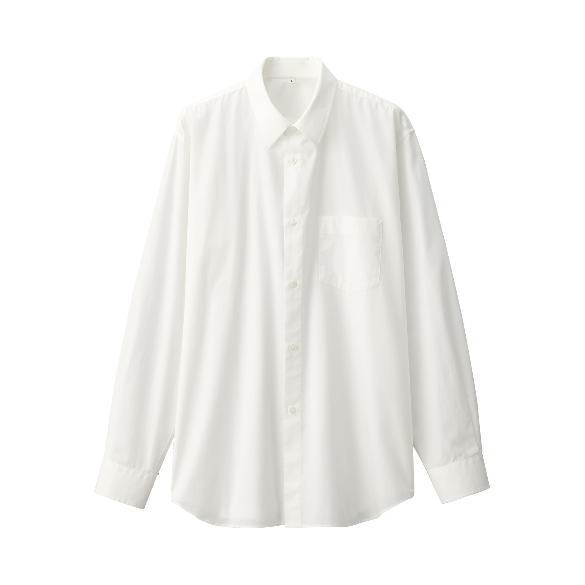 紳士　ポプリンレギュラーカラーシャツ