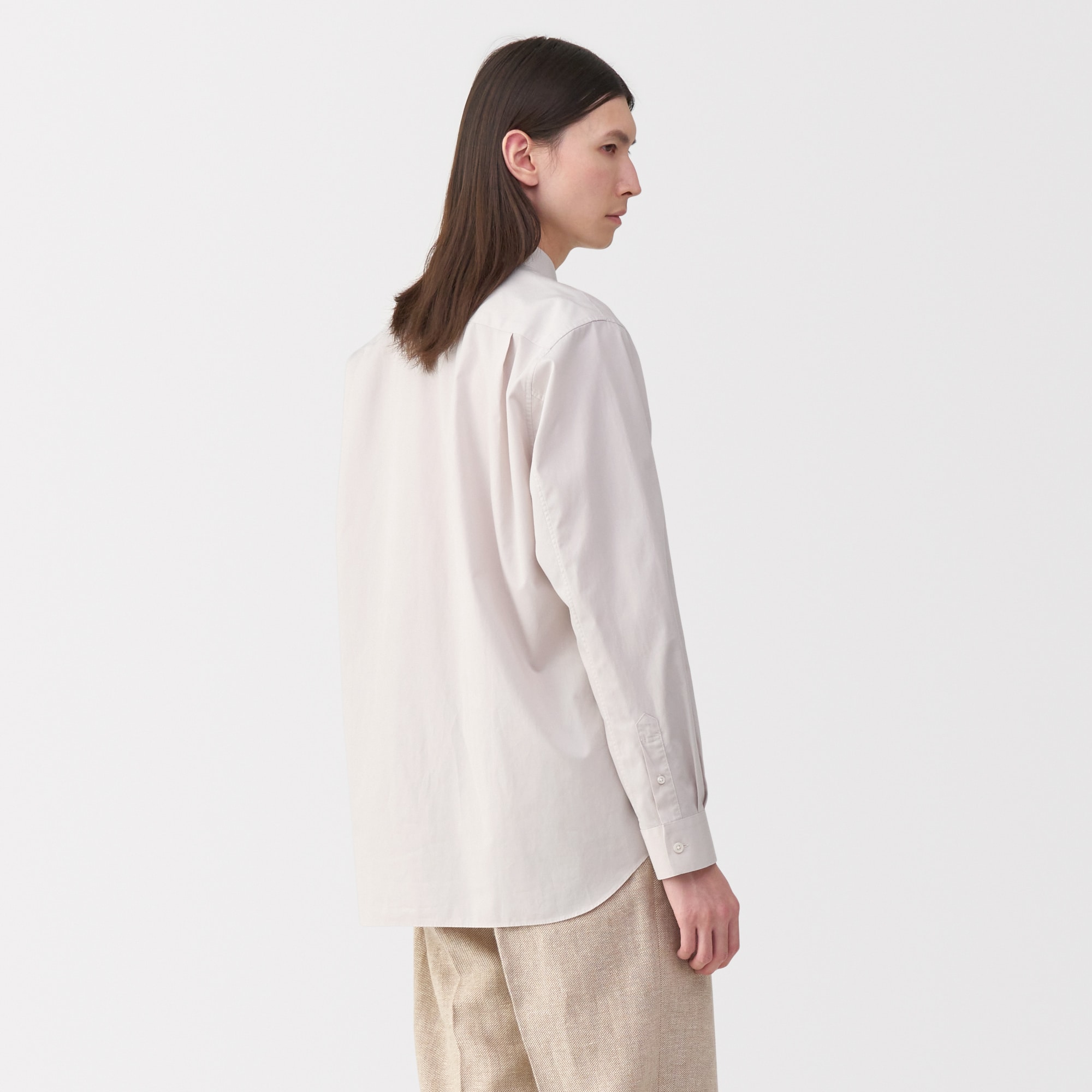 紳士　ポプリンレギュラーカラーシャツ