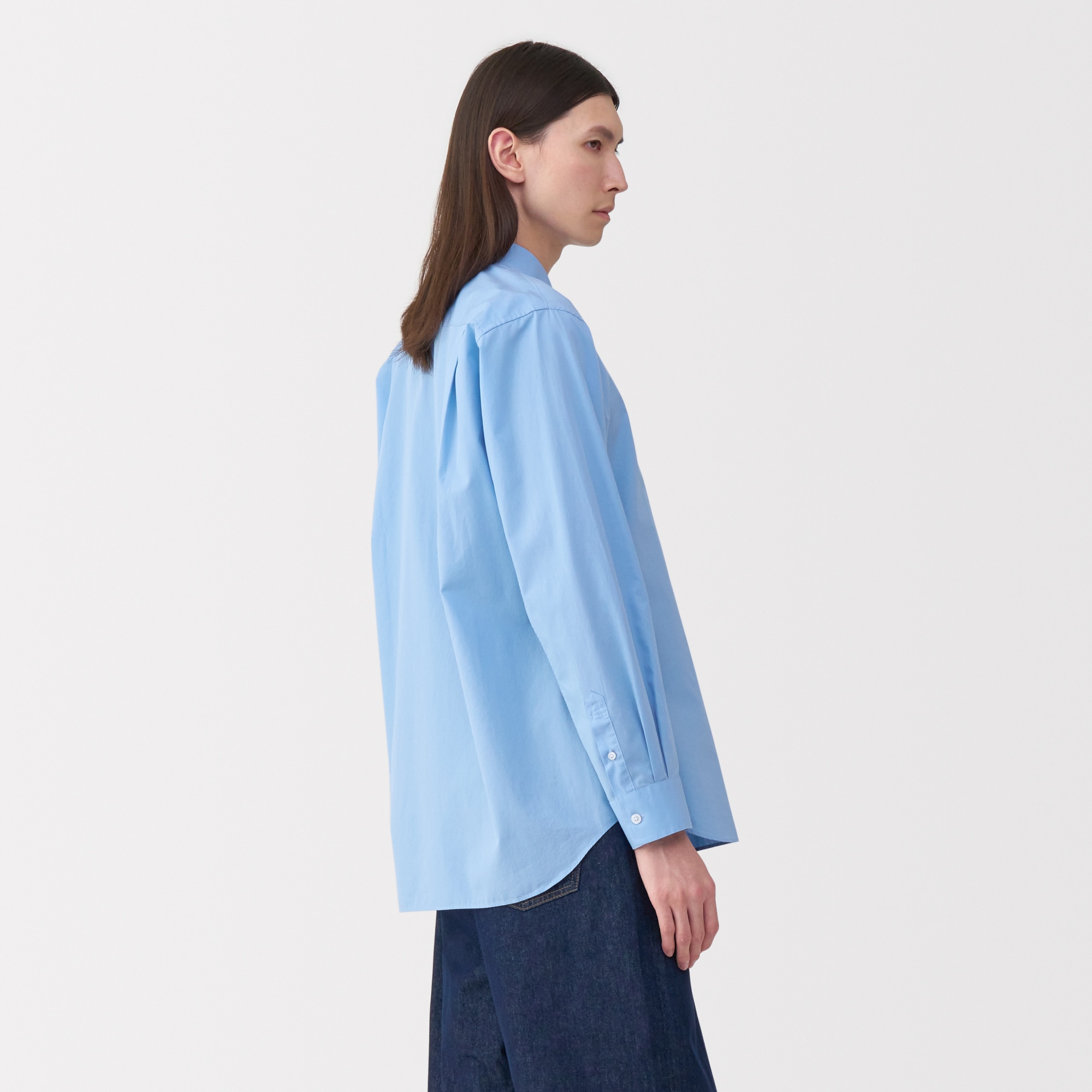 紳士　ポプリンレギュラーカラーシャツ