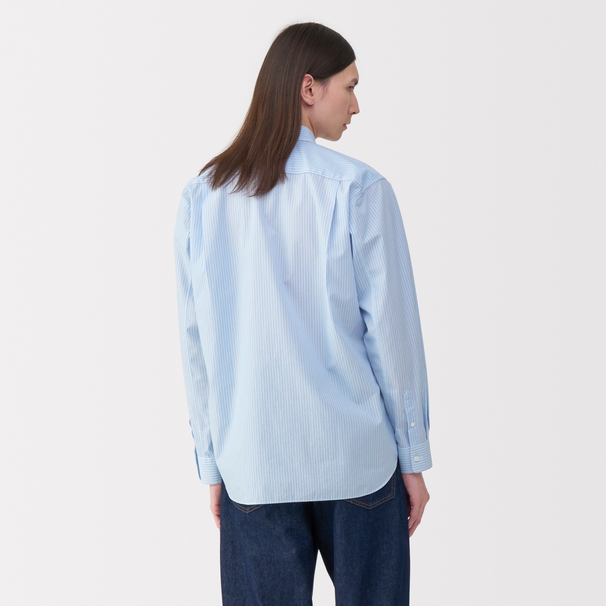 紳士　ポプリンレギュラーカラーシャツ