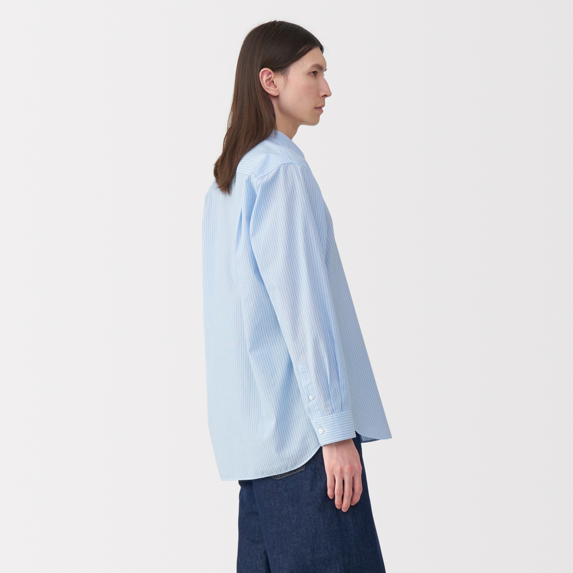 紳士　ポプリンレギュラーカラーシャツ