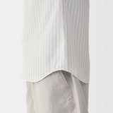 紳士　ポプリン比翼半袖シャツ