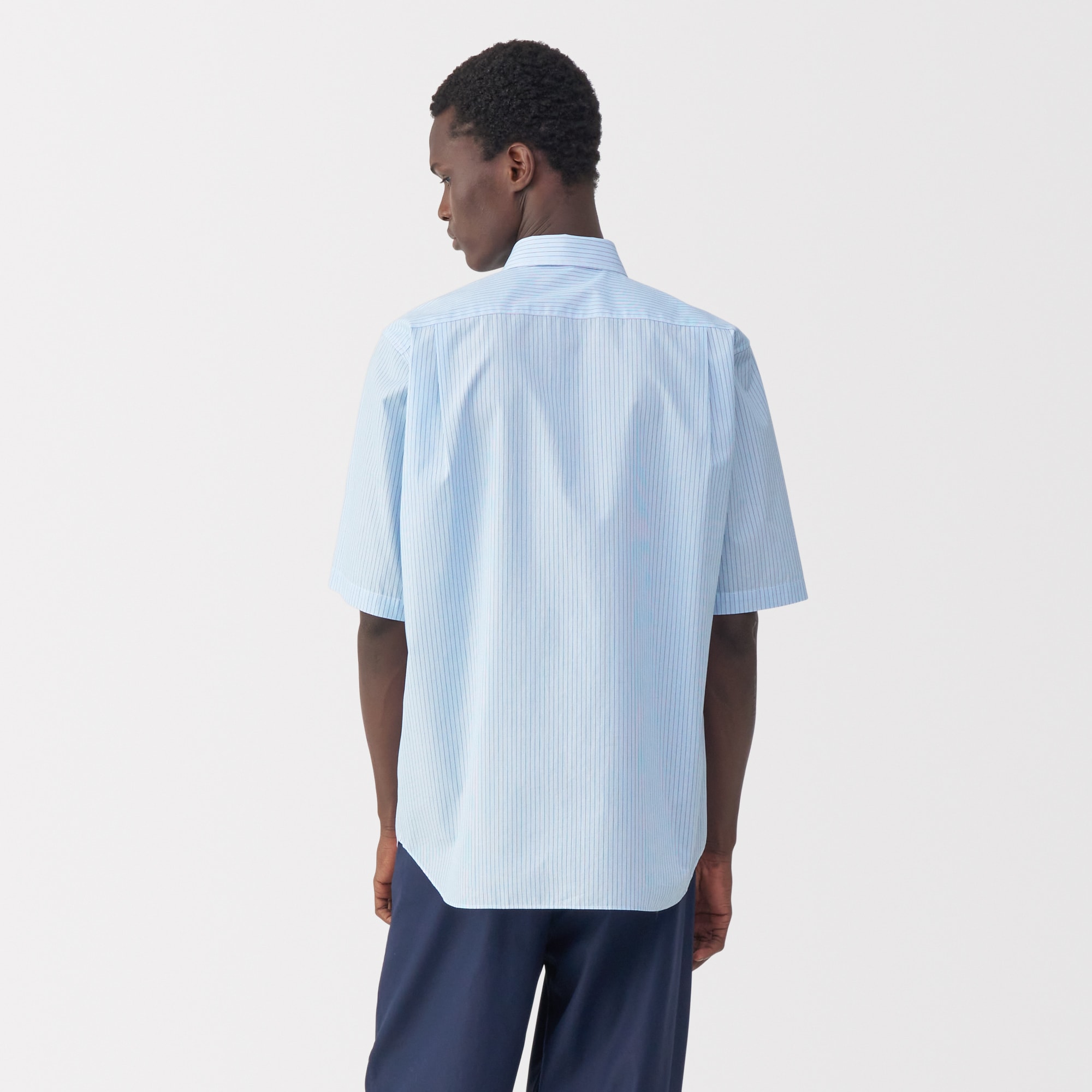 紳士 ポプリン比翼半袖シャツ | 無印良品