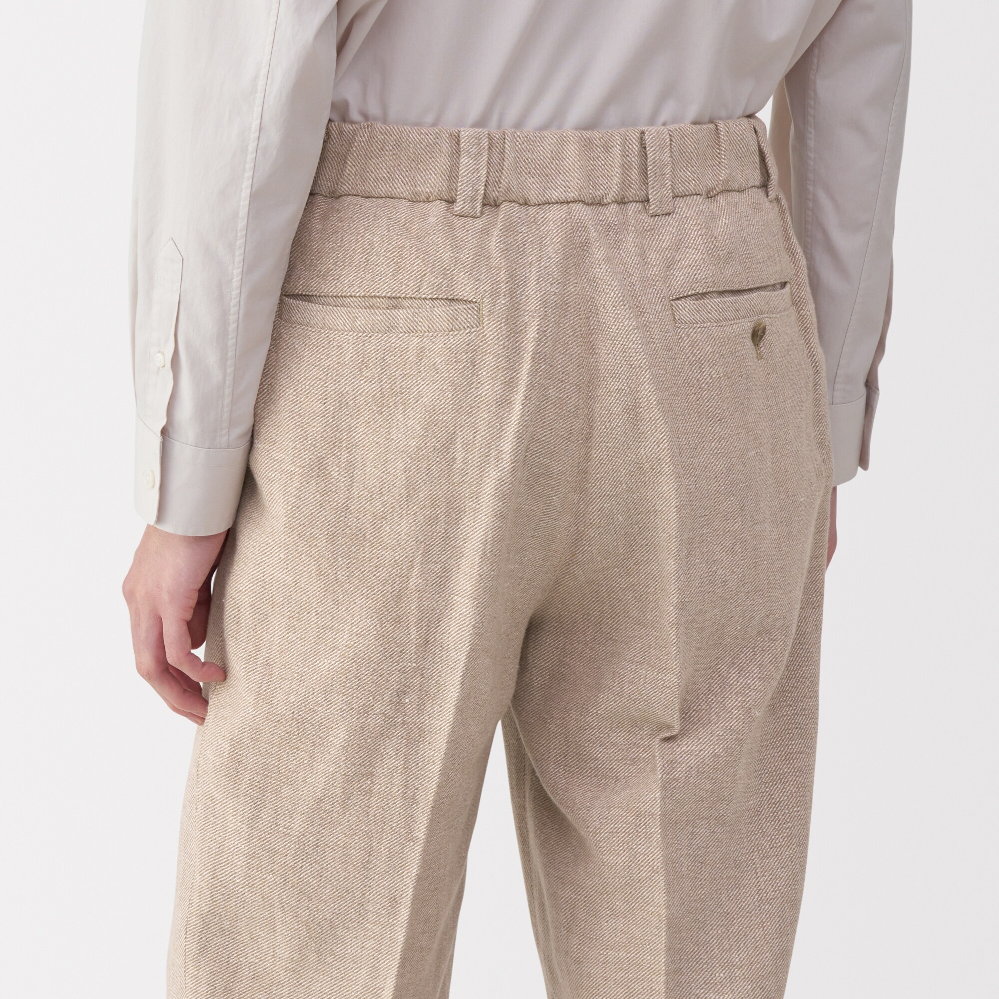紳士 リネン混ウールストレートパンツ | 無印良品