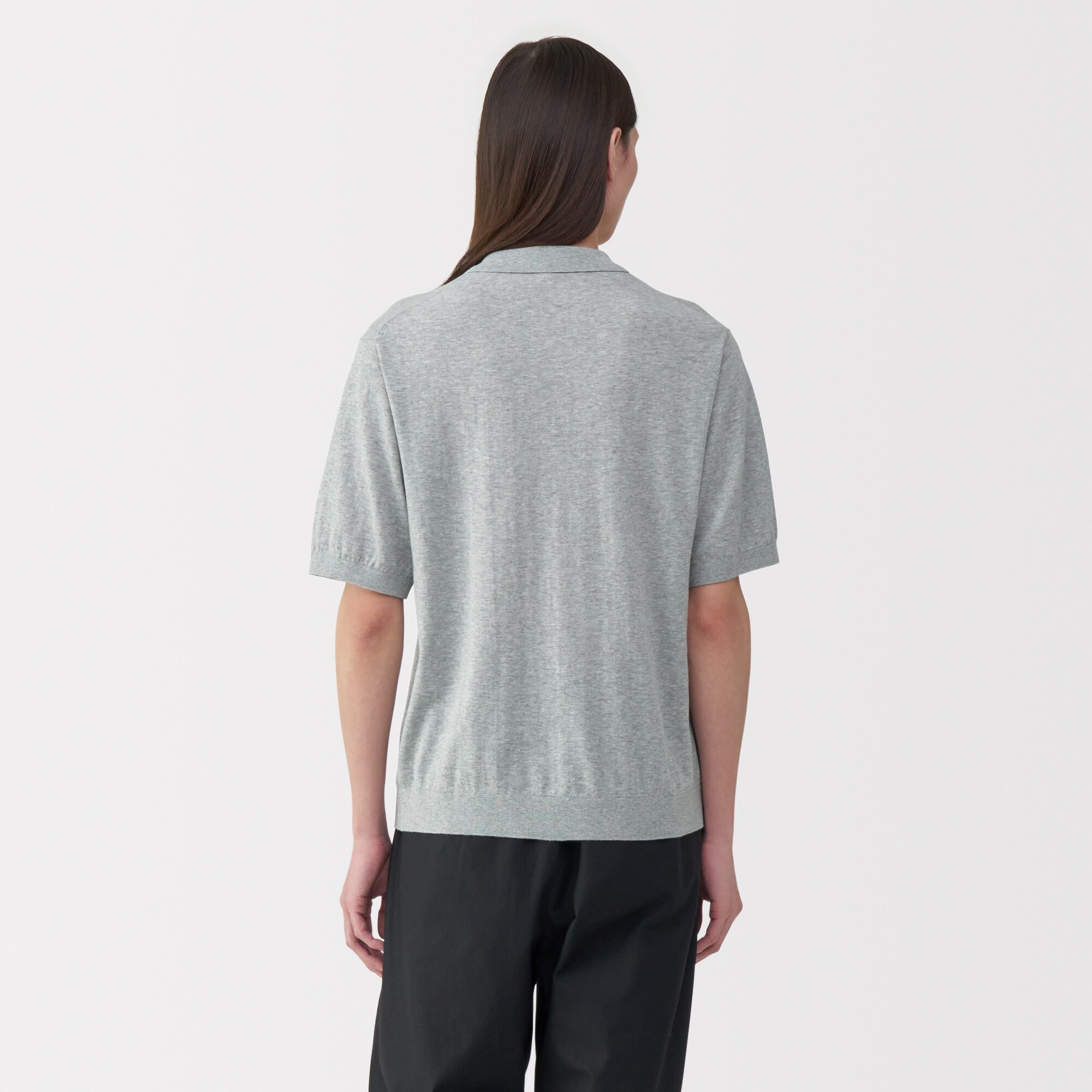 【新品未使用】muji labo コットンハイゲージニットポロ MUJI Labo ポロシャツ 「MUJI Labo」紳士 コットンハイゲージ