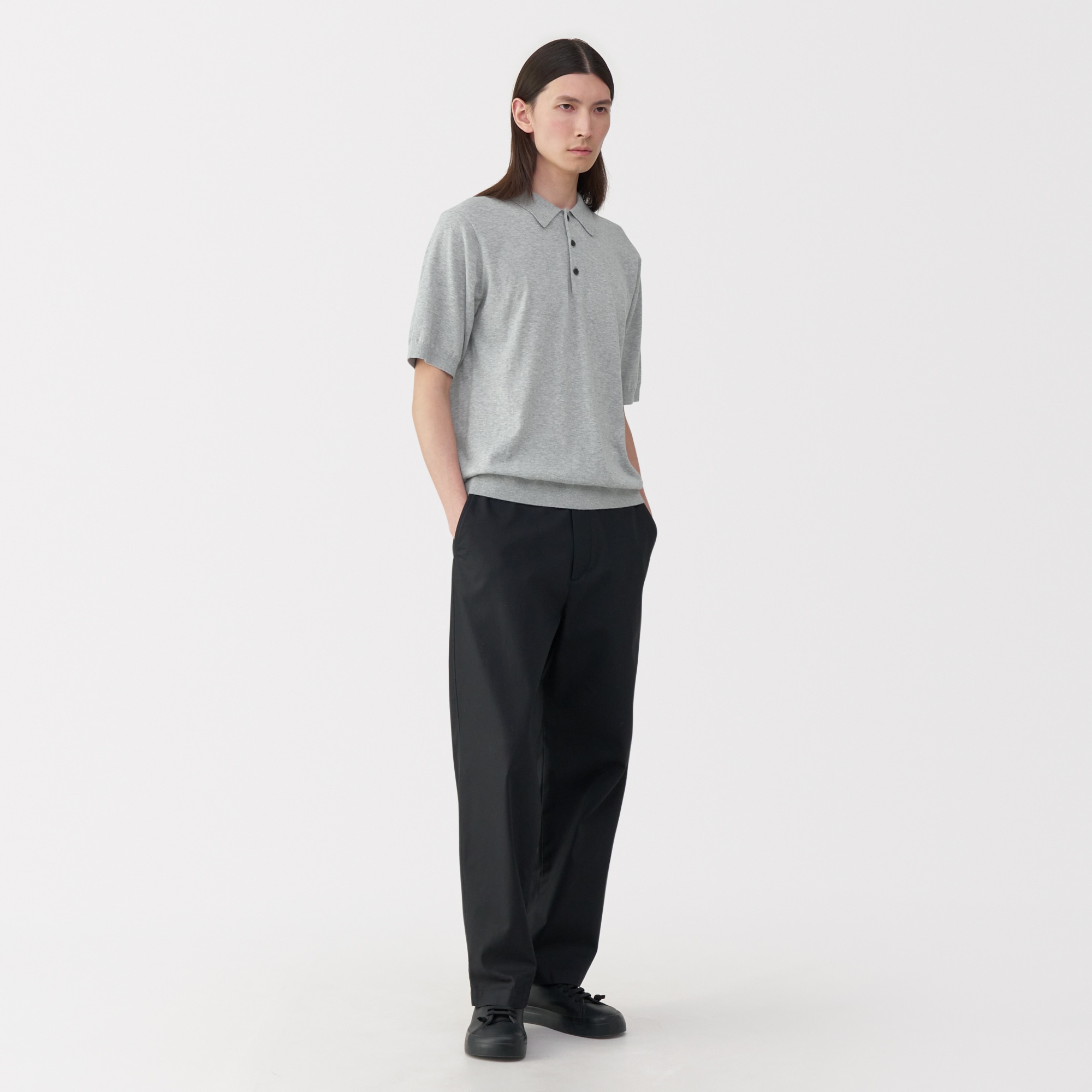 H-G L/S Knit Polo | crepuscule(クレプスキュール) / トップス