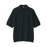 紳士　コットンハイゲージニットポロ