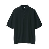 紳士　コットンハイゲージニットポロ