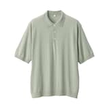 紳士　コットンハイゲージニットポロ