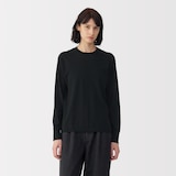 婦人　コットンハイゲージニット長袖プルオーバー