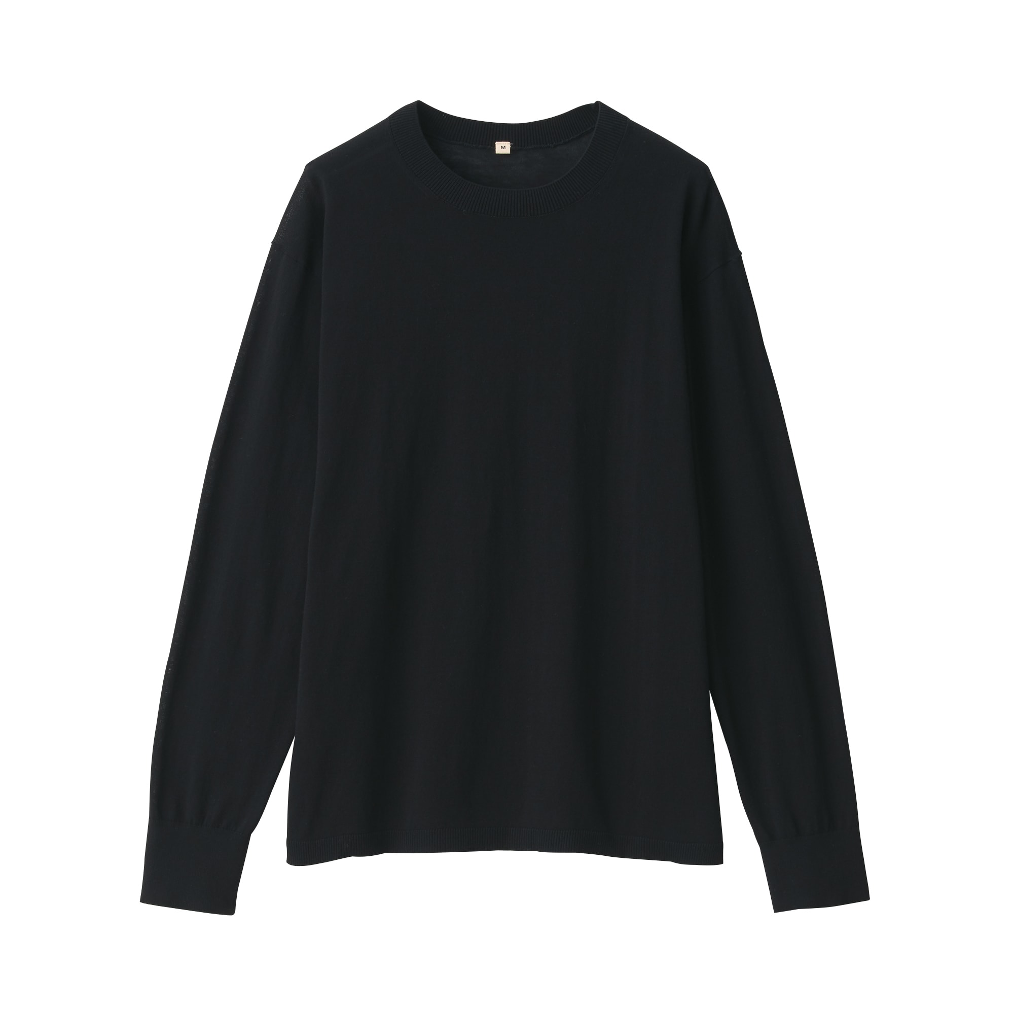 婦人　コットンハイゲージニット長袖プルオーバー