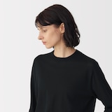 婦人　コットンハイゲージニット長袖プルオーバー