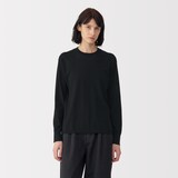 婦人　コットンハイゲージニット長袖プルオーバー