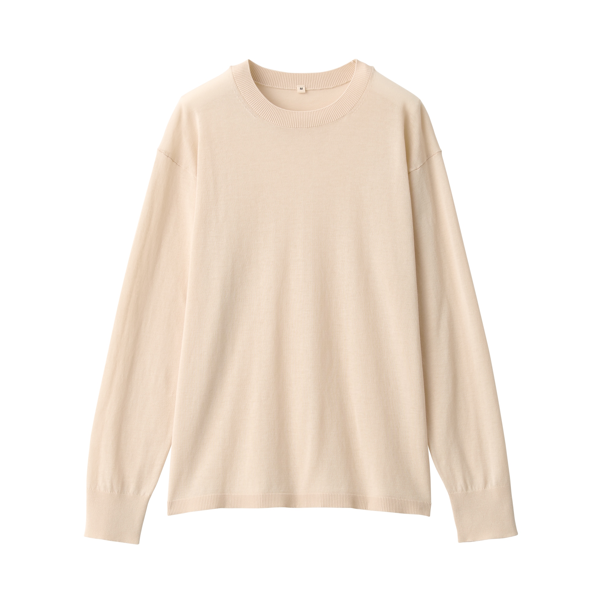 婦人　コットンハイゲージニット長袖プルオーバー