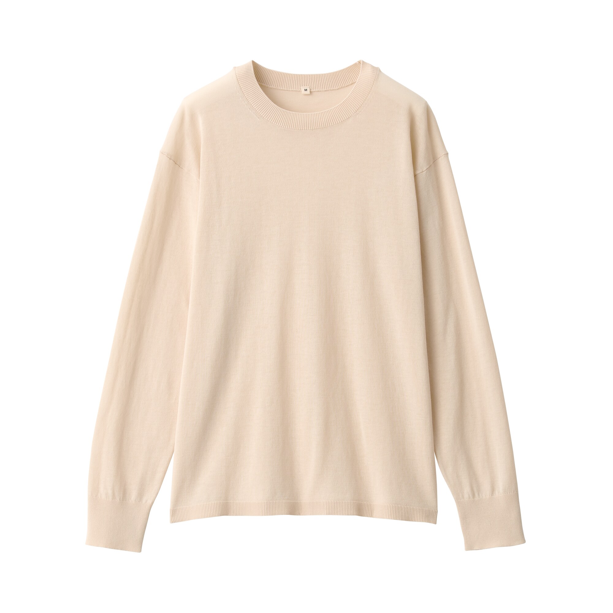 婦人　コットンハイゲージニット長袖プルオーバー