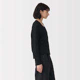 婦人　コットンハイゲージニットカーディガン