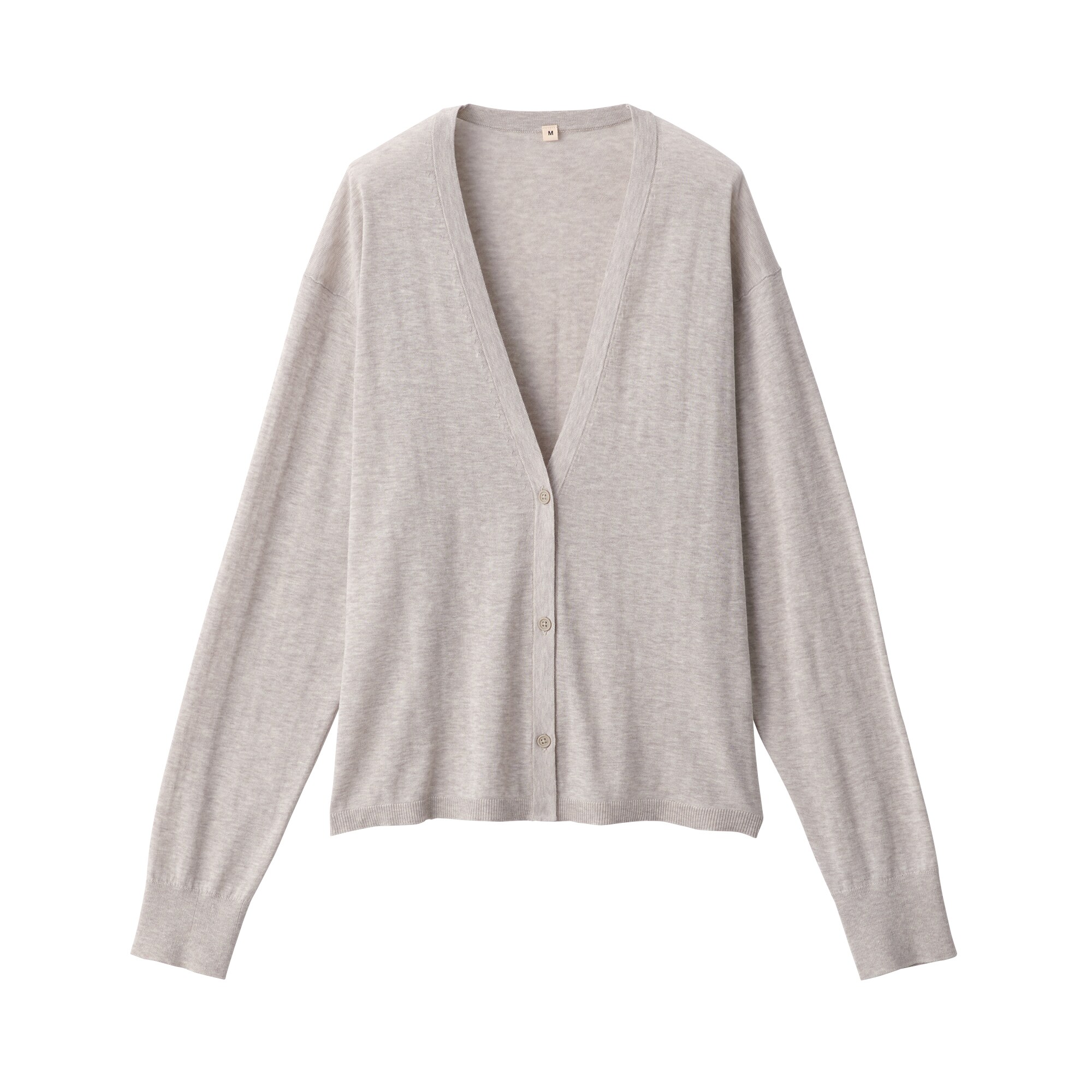 婦人　コットンハイゲージニットカーディガン