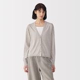 婦人　コットンハイゲージニットカーディガン