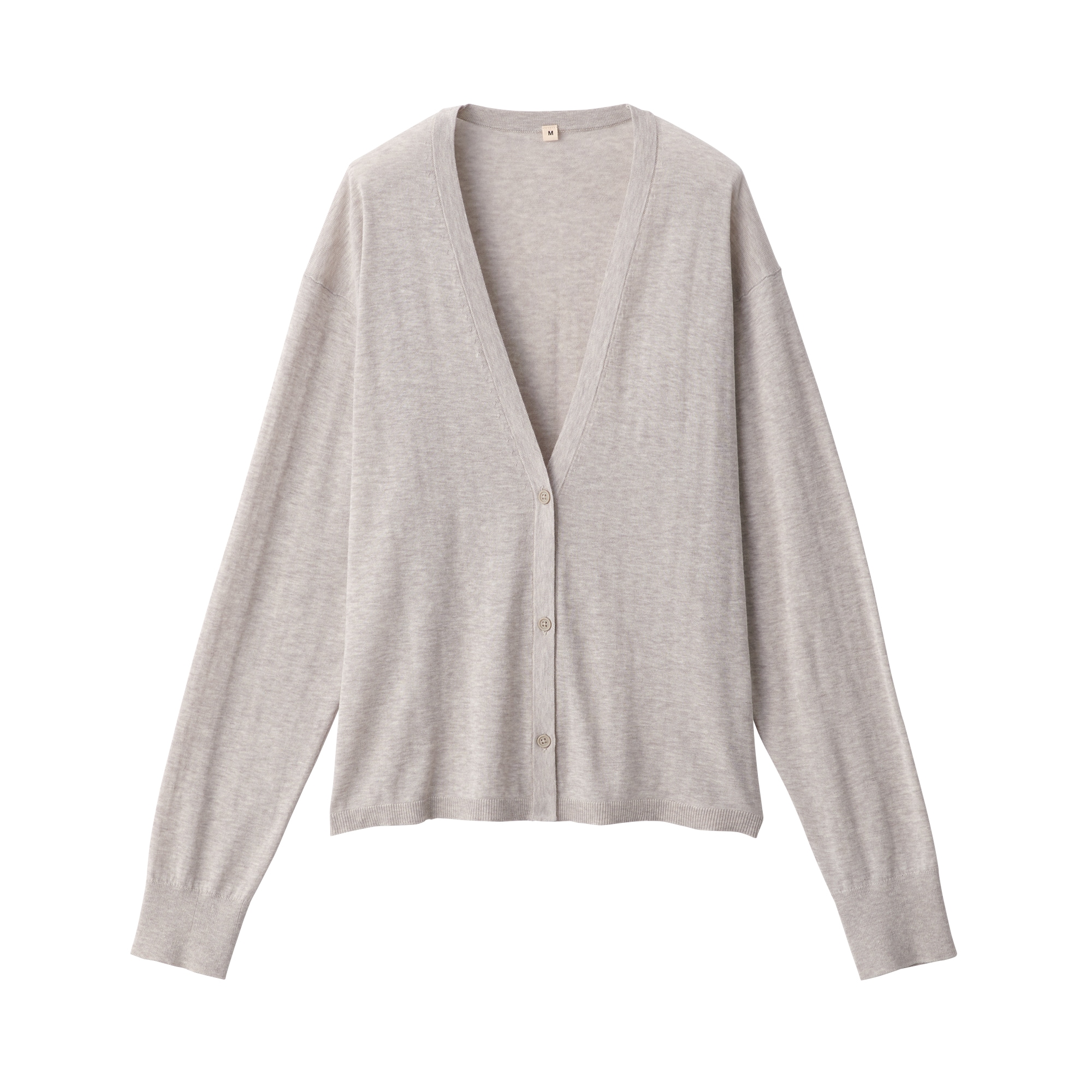 婦人　コットンハイゲージニットカーディガン