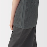 婦人　和紙混ニットノースリーブプルオーバー