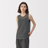 婦人　和紙混ニットノースリーブプルオーバー