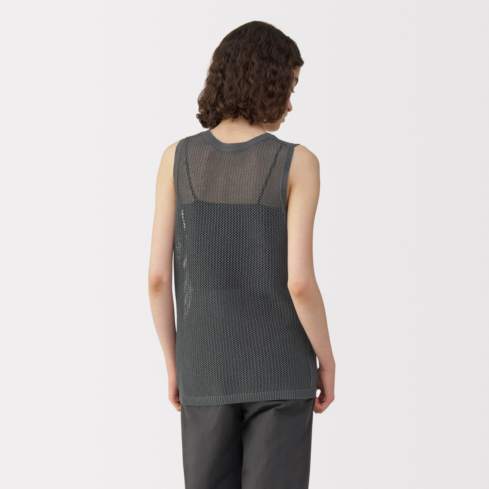 婦人 和紙混ニットノースリーブプルオーバー | 無印良品