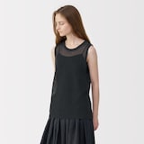 婦人　和紙混ニットノースリーブプルオーバー