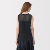 婦人　和紙混ニットノースリーブプルオーバー