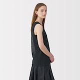 婦人　和紙混ニットノースリーブプルオーバー