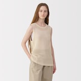 婦人　和紙混ニットノースリーブプルオーバー