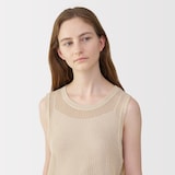 婦人　和紙混ニットノースリーブプルオーバー