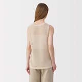 婦人　和紙混ニットノースリーブプルオーバー