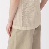 婦人　和紙混ニットノースリーブプルオーバー