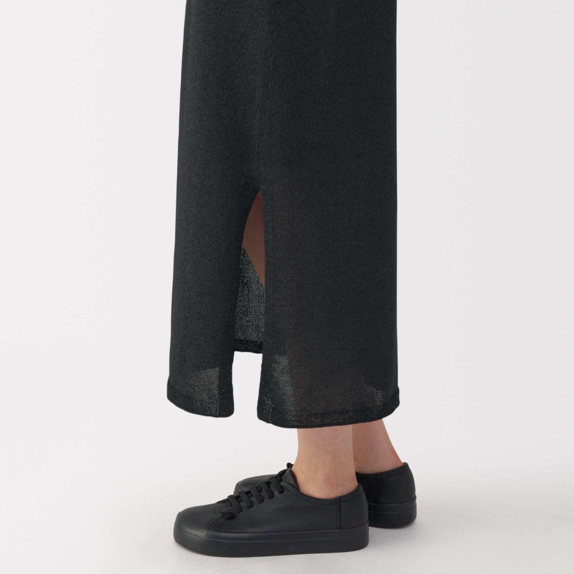 婦人　和紙混ニットノースリーブワンピース