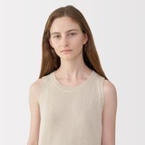 婦人　和紙混ニットノースリーブワンピース