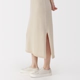 婦人　和紙混ニットノースリーブワンピース