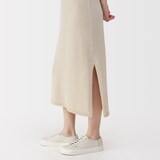 婦人　和紙混ニットノースリーブワンピース