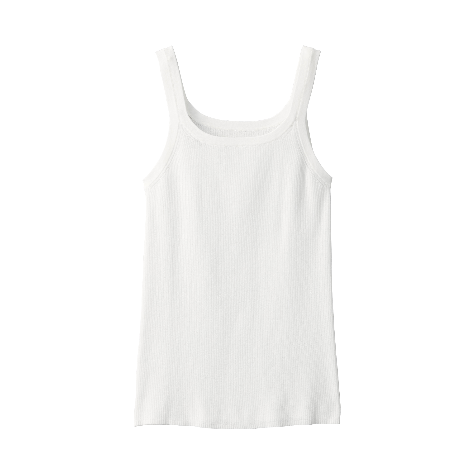 婦人　強撚コットンニットタンクトップ