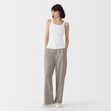 婦人　強撚コットンニットタンクトップ