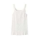 婦人　強撚コットンニットタンクトップ
