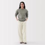 婦人　撥水　タックストレートパンツ